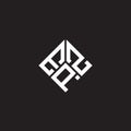 EPZ letter logo design on black background. EPZ creative initials letter logo concept. EPZ letter design Royalty Free Stock Photo