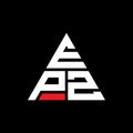 EPZ triangle letter logo design with triangle shape. EPZ triangle logo design monogram. EPZ triangle vector logo template with red Royalty Free Stock Photo