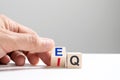 EQ and IQ concept Royalty Free Stock Photo