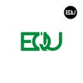 EQU Logo Letter Monogram Design Royalty Free Stock Photo