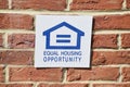 Equal Housing Opportunity  Crest Royalty Free Stock Photo