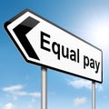 Equal pay concept. Royalty Free Stock Photo