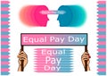 Equal pay day Royalty Free Stock Photo