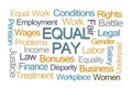 Equal Pay Word Cloud Royalty Free Stock Photo