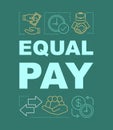 Equal pay word concepts banner