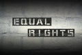 Equal rights gr Royalty Free Stock Photo