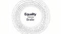 Equality through braille concept accessibility inclusion awareness visually impaired education design Royalty Free Stock Photo