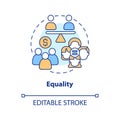 Equality concept icon