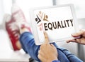 Equality Fairness Fundamental Rights Racist Discrimination Concept Royalty Free Stock Photo