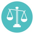 Equality, judiciary symbol Isolated Vector Icon that can be easily modified or edit