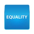 Equality shiny blue square button Royalty Free Stock Photo