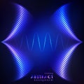 Equalizer blue wavy background