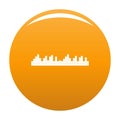 Equalizer frequency icon orange