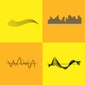 Equalizer Interface Variants Vector Illustration