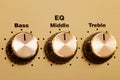 Equalizer knobs Royalty Free Stock Photo