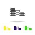 equalizer multicolored icons. Element of music icon. Signs and symbols collection icon for websites, web design, mobile app, UI, U Royalty Free Stock Photo