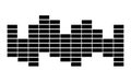 Equalizer music sound wave vector symbol icon design.