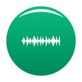 Equalizer song icon vector green