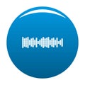Equalizer sound icon blue vector Royalty Free Stock Photo