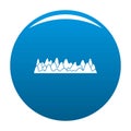 Equalizer sound vibration icon blue vector