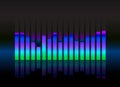 Equalizer sound wave illustration Royalty Free Stock Photo