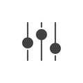 Equalizer vector icon