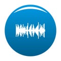 Equalizer vibration icon blue