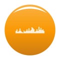 Equalizer vibration icon vector orange