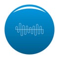 Equalizer volume sound icon blue vector Royalty Free Stock Photo