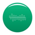 Equalizer volume sound icon vector green Royalty Free Stock Photo