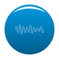Equalizer wave sound icon blue vector Royalty Free Stock Photo