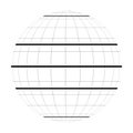 Equator, tropics and polar circles of Earth globe Royalty Free Stock Photo