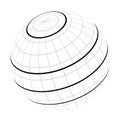 Equator, tropics and polar circles of Earth globe Royalty Free Stock Photo