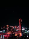 Equator Westborneo Kapuasriver Nightcity Royalty Free Stock Photo