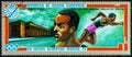 EQUATORIAL GUINEA - CIRCA 1972: A stamp printed in Equatorial Guinea shows Jesse Owens 1913-1980 and Haus der Kunst, circa 1972.