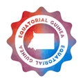 Equatorial Guinea low poly logo.