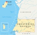 Equatorial Guinea Political Map