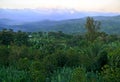 Equatorial jungle. Mountains covered with dense jungle. Africa,