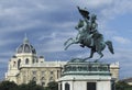 Equestrial statue in Heldenplatz Vienna.