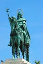 Equestrian bronze statue of King Saint Stephen