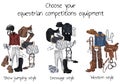 Equestrian competitions equipment