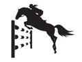 Equestrian competitions - vector illustration of horse