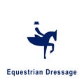 Equestrian Dressage pictogram, new sport icon Royalty Free Stock Photo