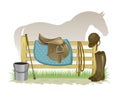 Equestrian equipment Royalty Free Stock Photo