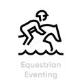 Equestrian Eventing sport icons