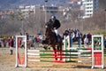 Equestrian horse jump Varna Bulgaria Royalty Free Stock Photo