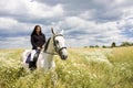 Equestrian on horseback