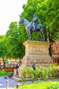 Monument of Giuseppe Garibaldi Via Indipendenza street Bologna Italy Royalty Free Stock Photo