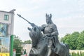 Equestrian monument to Kazimierz Jagiellonczyk Casimir IV Jagiellon Royalty Free Stock Photo