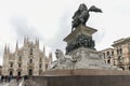 King Victor Emmanuel II - Milan, Italy Royalty Free Stock Photo